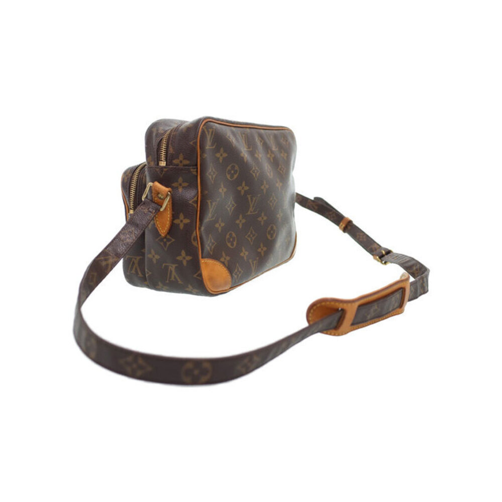 Louis Vuitton Nile Bag Shoulder Leather Monogram Brown